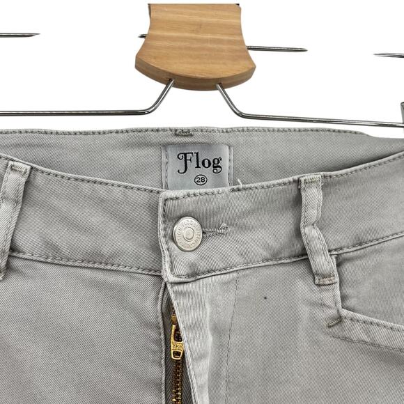 Bevy Flog Kim Cargo Shorts‎ Pockets Cotton Stretch Gray Size 28 - Picture 5 of 11